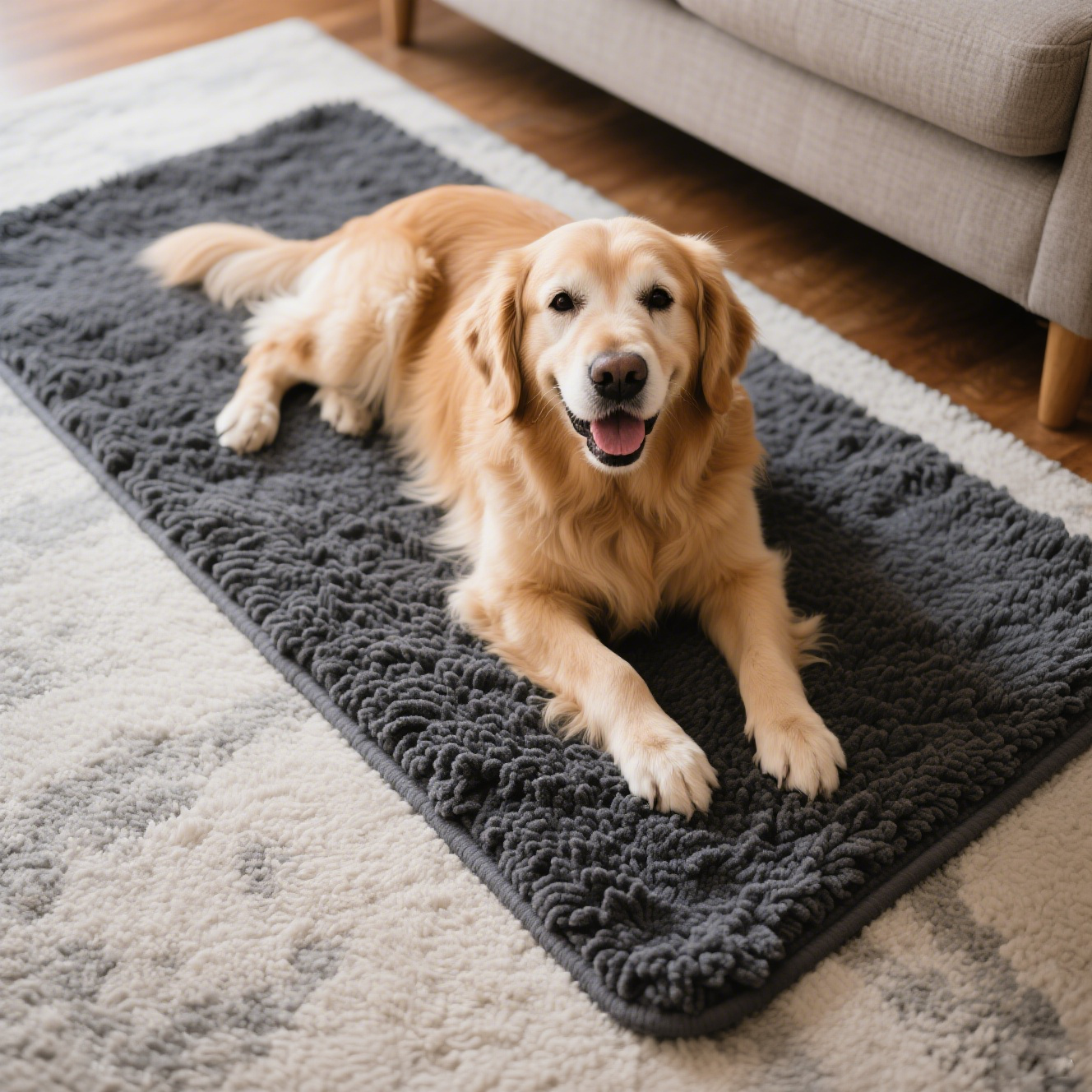 Amazon.com: HOMEK Absorbent Dog Door Mat for Muddy Paws, 60